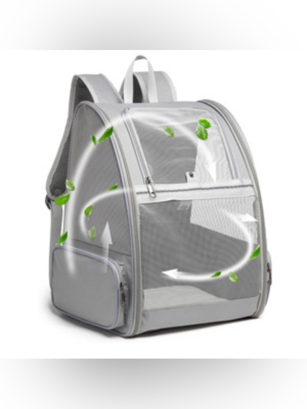 Texsens Pet Travel Backpack - Grey Mesh